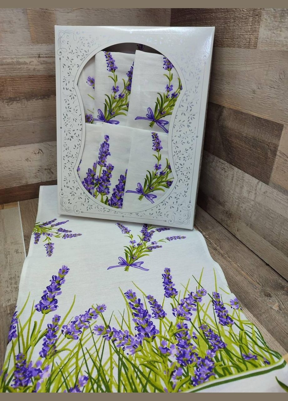 Набор в подарочной коробке льняная (150*220)+полотенца 6 штук (35*70) (П4КAl-nabir-lyon-003-02) No Brand (308754556)