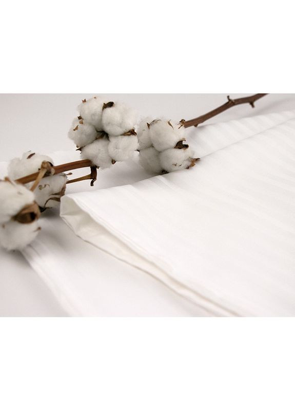 Набір наволочок 50х70 см - сатин-страйп 1x1 білий (2 шт) (26121) Руно (344449748)