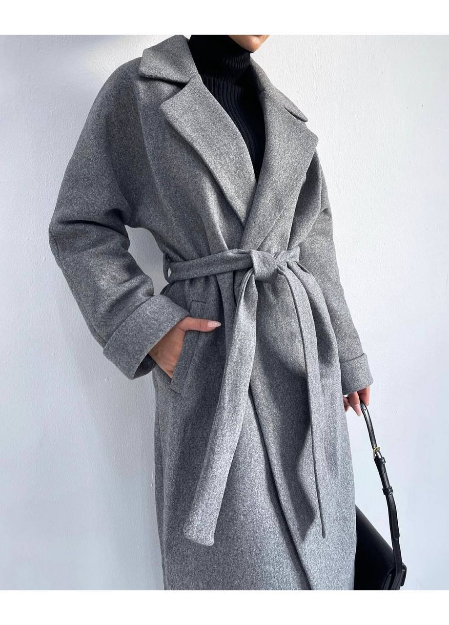 Серое демисезонное ПАЛЬТО ЗИМНЕЕ | ТЕПЛОЕ И СТИЛЬНОЕ | ЗАМЕР В ОПИСАНИИ DK/DL Мода без кордонів