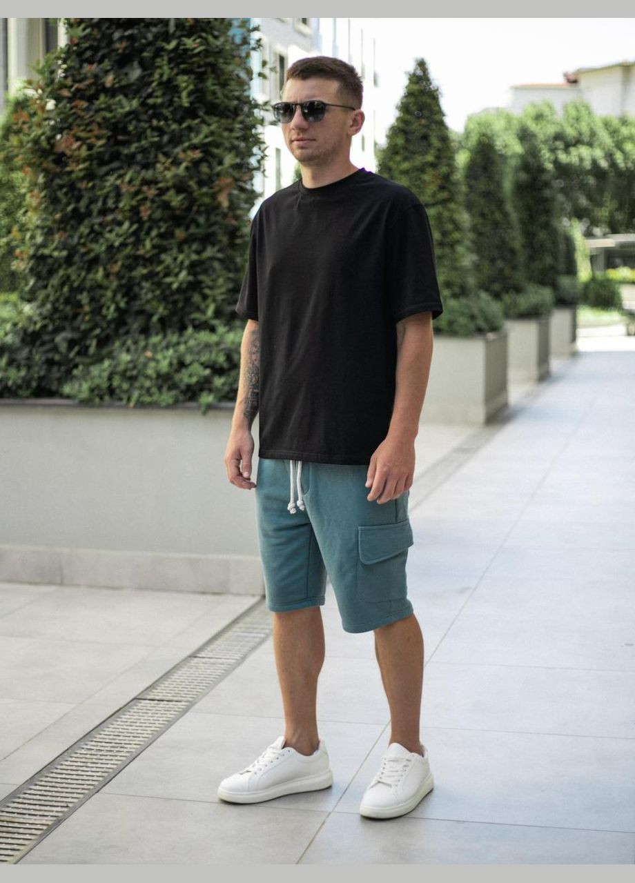 Летние шорты удобные для парней на резинке хлопковые, пляжные стильные Турция свободные классические Intruder (359381171)