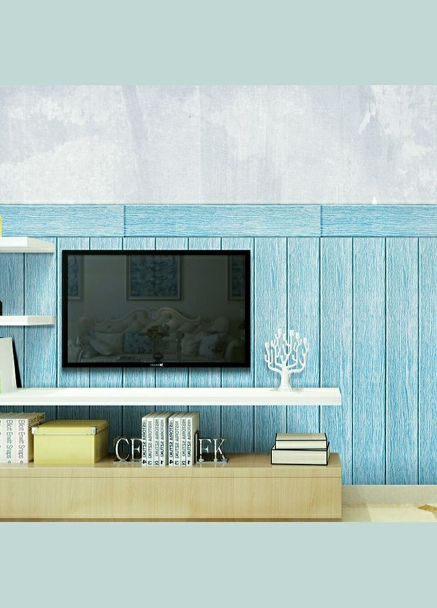 Самоклеющаяся 3D панель голубое дерево 700х700х4мм (93) SW-00001338 Sticker Wall (316101072)