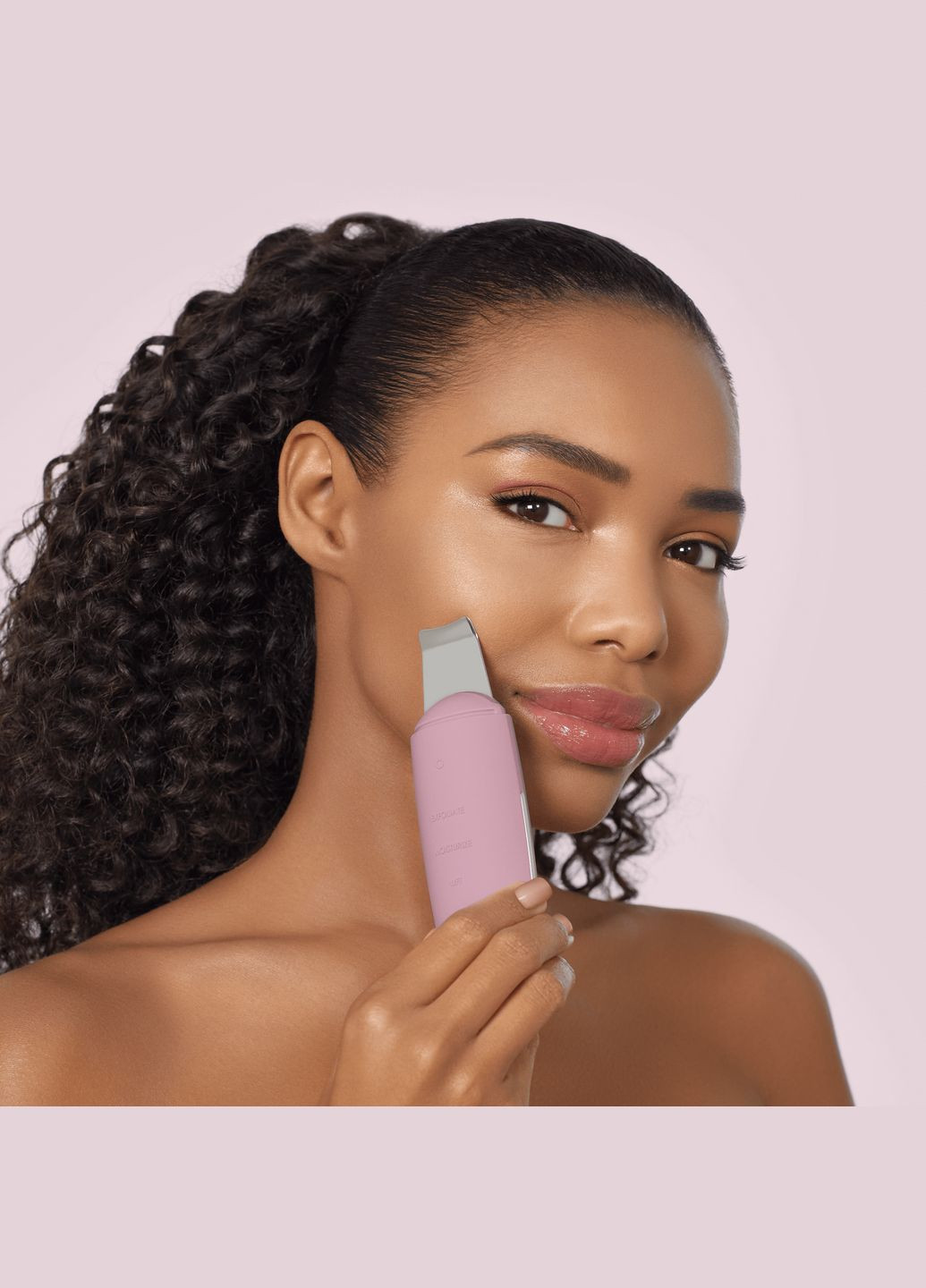 Мікрострумовий скрабер для шкіри та усунення чорних точок MicroCurrent Skin Scrubber&Blackhead Remover 9в1 pink GESKE (341526164)