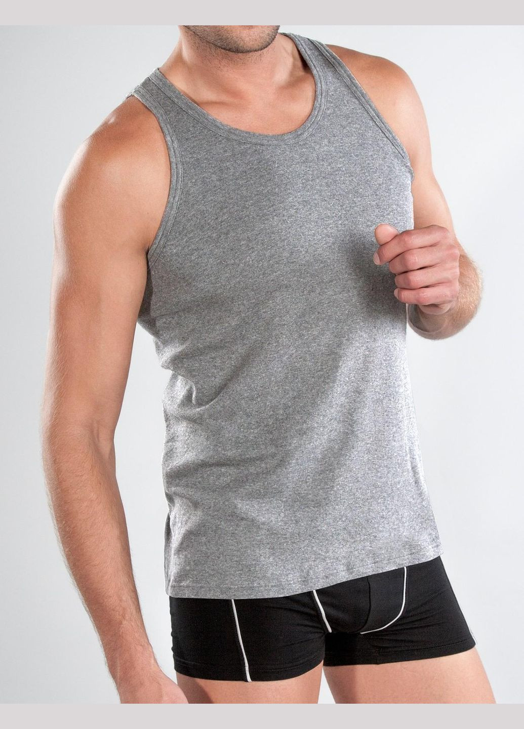 Майка чоловіча Cotton collection меланж 4002TT-03 Lama (315885663)