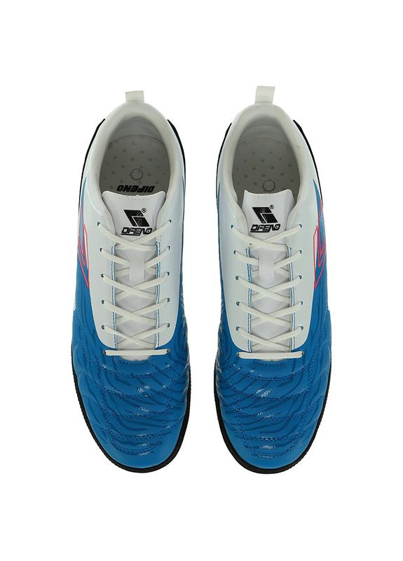 Цветные обувь для футзала мужская difeno 221024 бело-голубой (57508709) FDSO