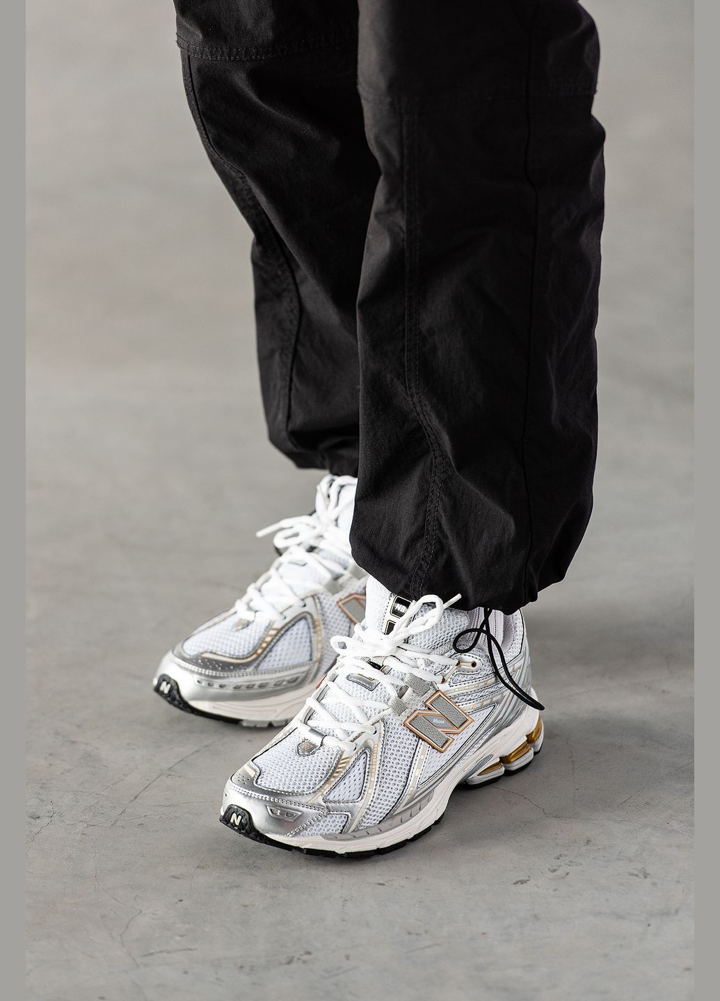 Белые демисезонные кроссовки мужские и женские new balance 1906r white rain cloud silver metallic | нью баланс 1906 белые No Brand