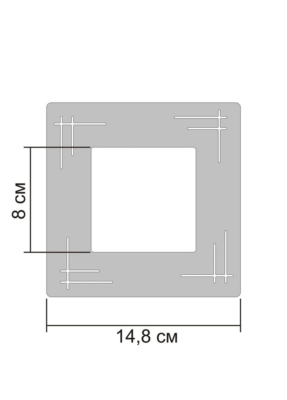 Наклейки дзеркальні під вимикач інтер'єрні акрилові №5 Золото 1 шт. Ваша Світлість (366334664)