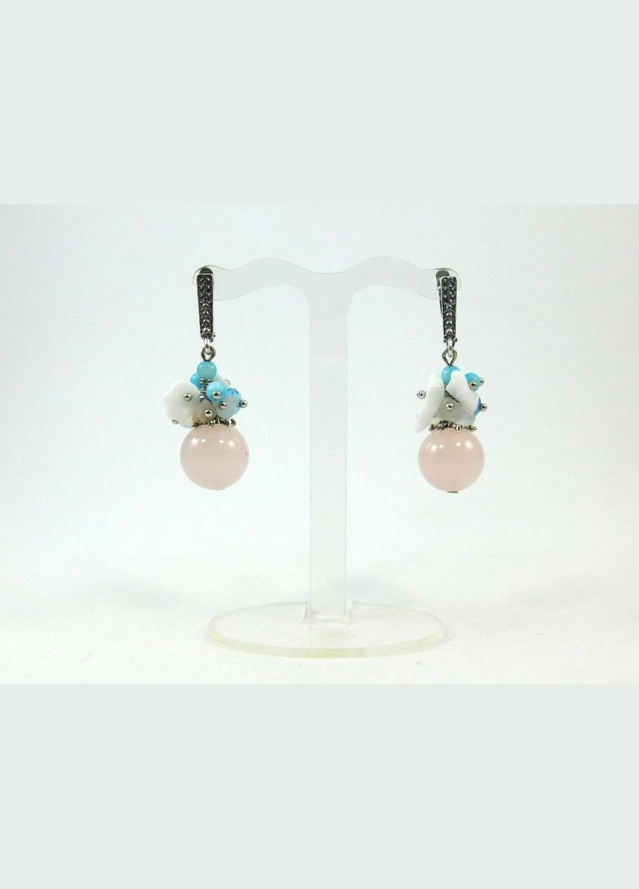 Сережки кварц "Цвіт" Fursa fashion (315591033)