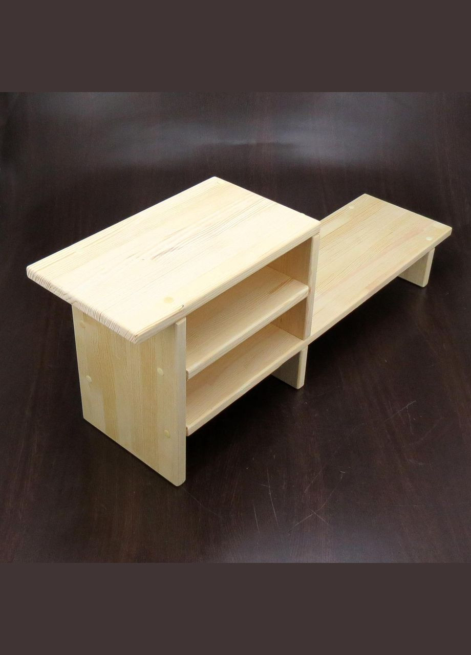 Підставка для монітора з дерева Томора бланже (ПДМ-003101) No Brand (328415196)