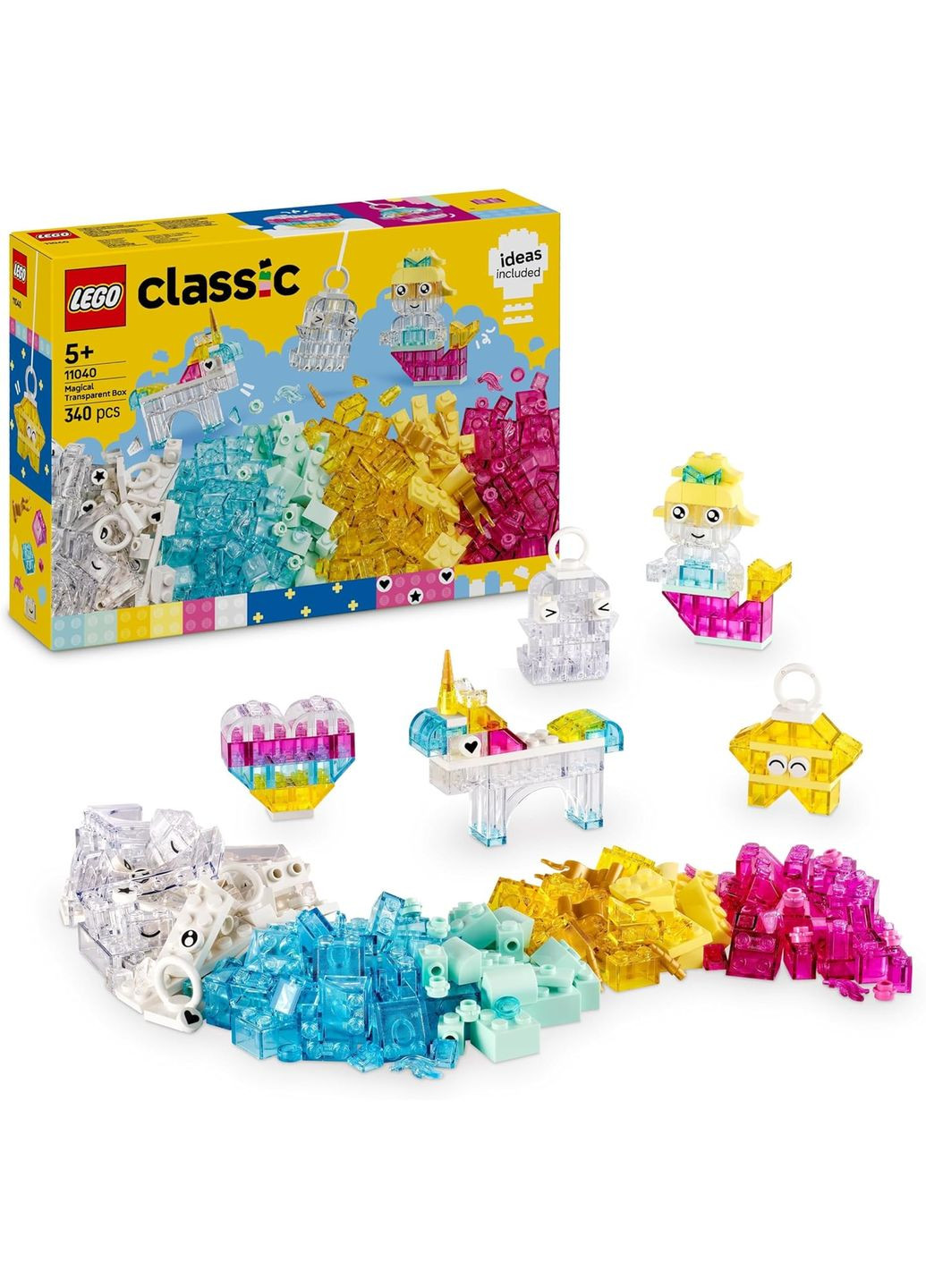 Конструктор Лего Классик Волшебная прозрачная коробка Classic 11040 Lego (372012590)