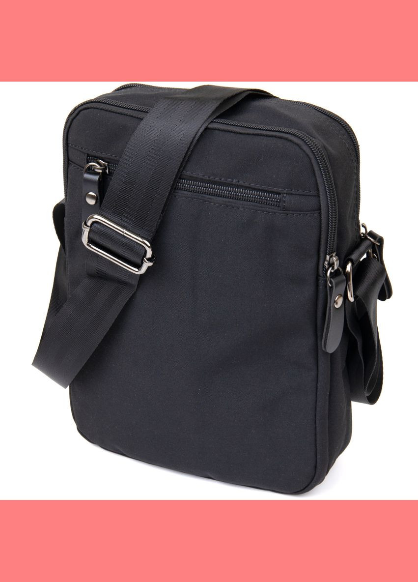 Сумка мужская через плечо на два отделения 20660 Черный Vintage (302008793)