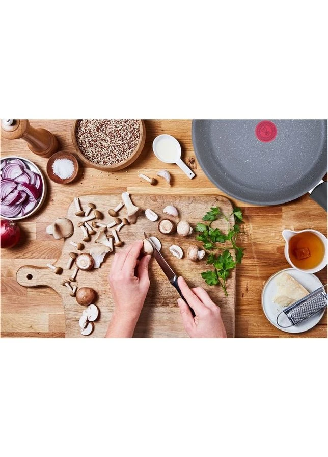 Сковорода Healthy Chef, 28 см, алюминиевая, серого цвета. Tefal (381209264)