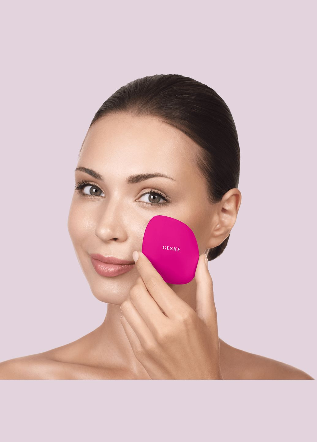 Щітка для обличчя Facial Brush 4в1 magenta GESKE (341526170)