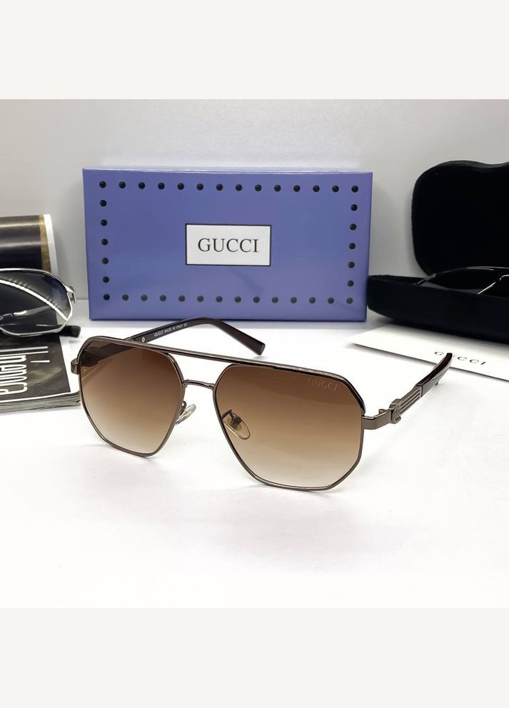 Мужские солнцезащитные очки (20087) brown No Brand (322157297)