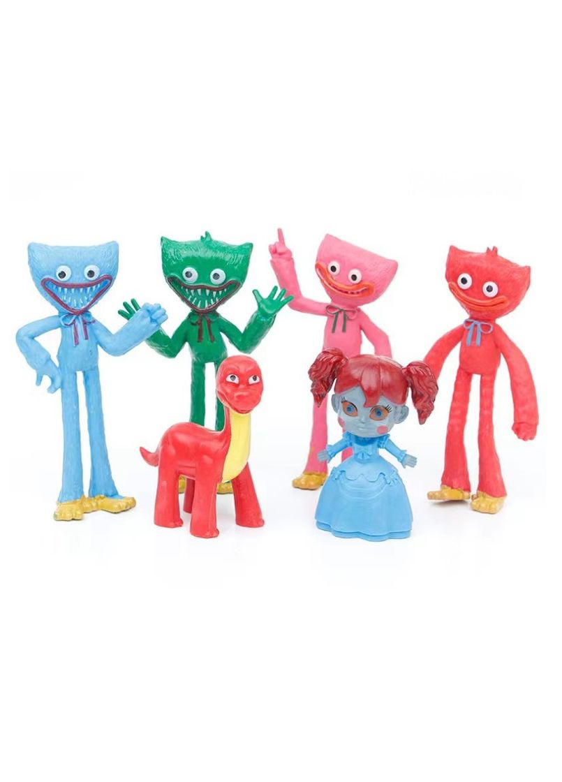 Хагги Вагги Huggy Wuggy Poppy playtime набор фигурок из игры monster Bobby 6шт 7-11см Shantou (296627739)