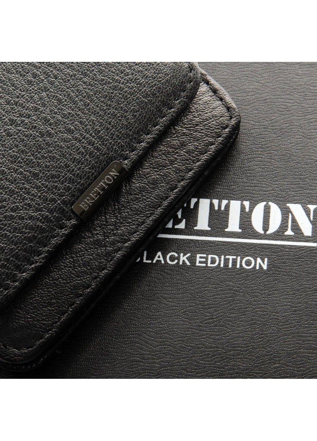 Шкіряний чоловічий гаманець 168-58 black Bretton (363831343)