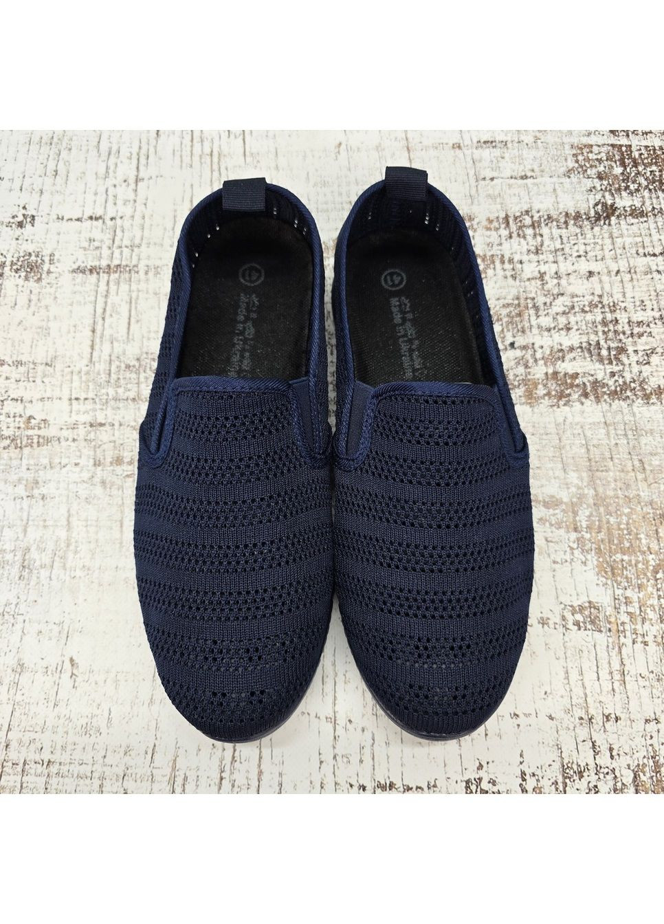 Синие мокасины мужские текстильные сетка Gipanis