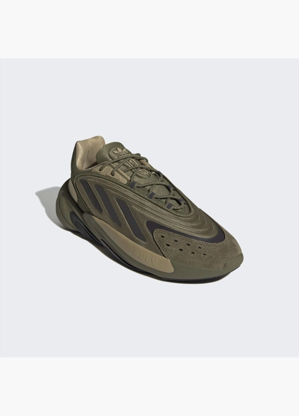 Зеленые демисезонные кроссовки мужские originals ozelia green gx6449 adidas