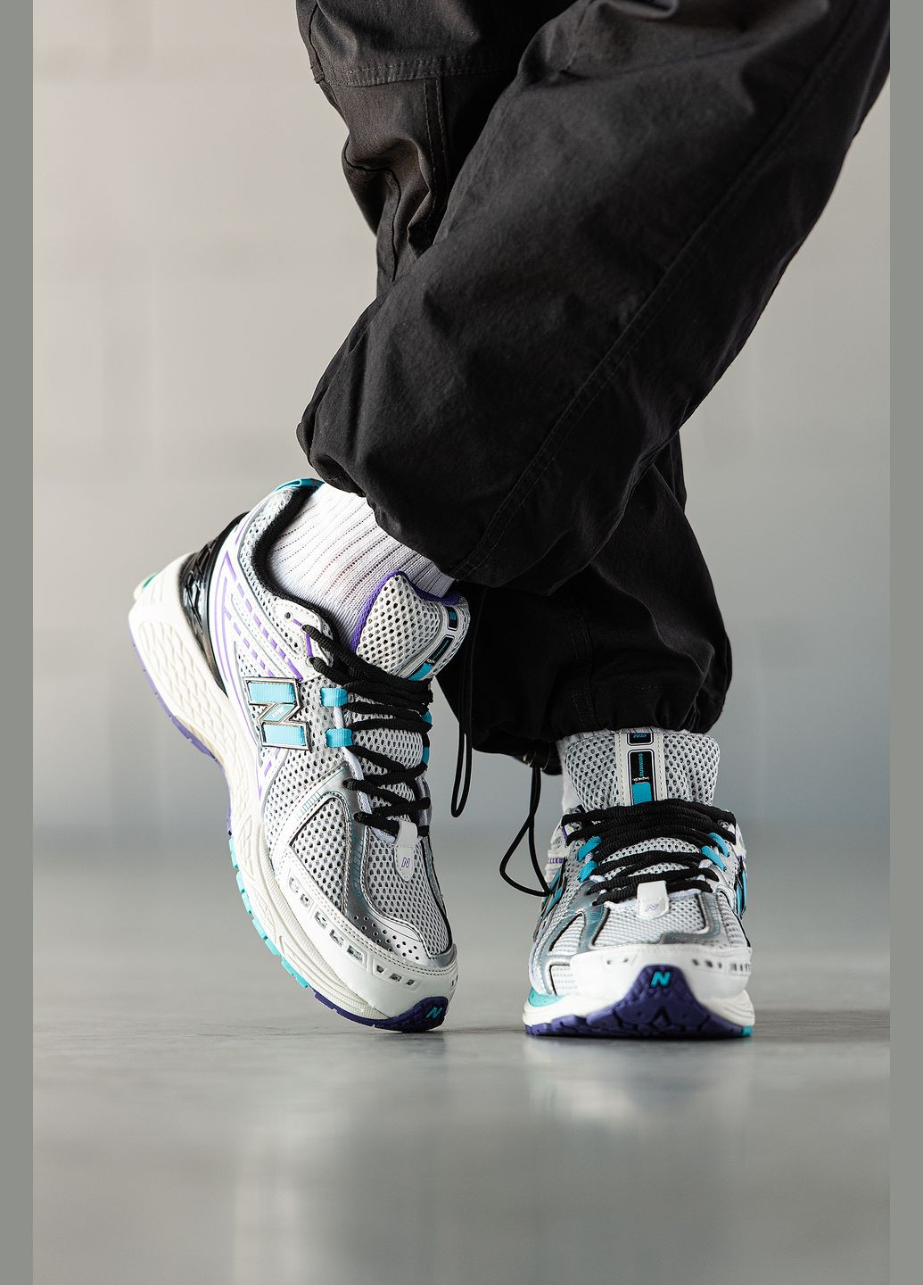 Белые демисезонные кроссовки мужские new balance 1906r white blue black | нью баланс 1906 белые No Brand