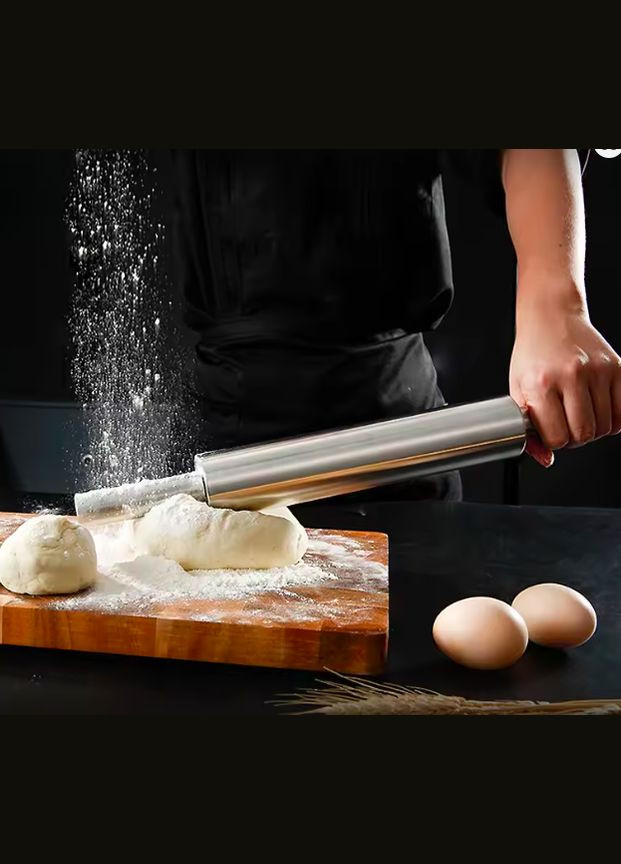 Скалка с вращающимся валиком 27*5см No Brand (331346631)