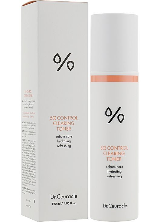 Себорегулювальний тонер для обличчя "5-альфа контроль" 5? Control Clearing Toner 120ml (840121-5798) Dr.Ceuracle (368617904)