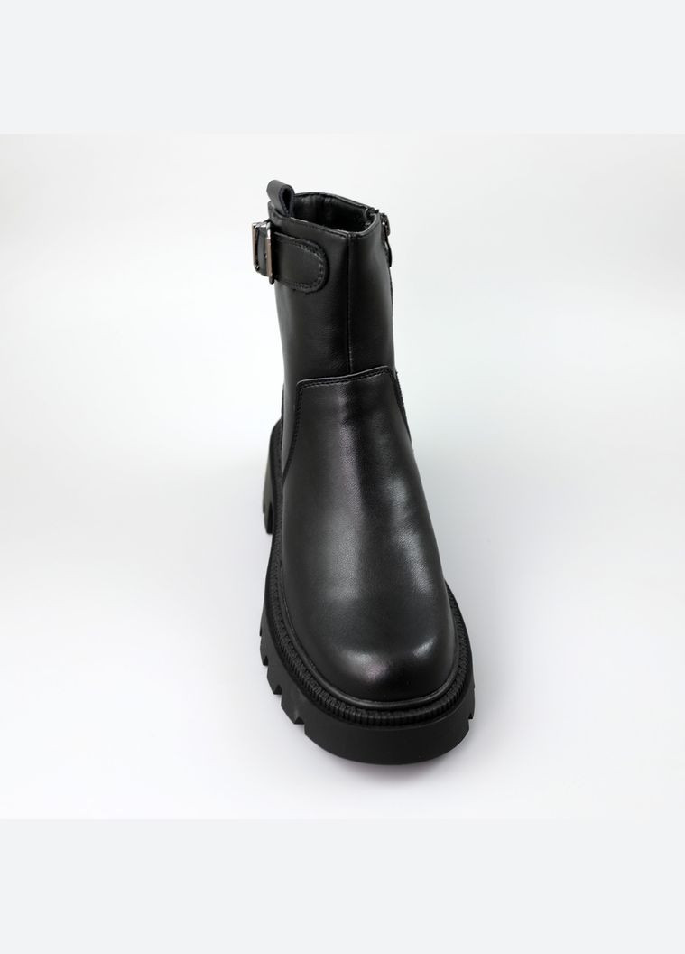 Зимние ботинки женские кожаные мех AESD