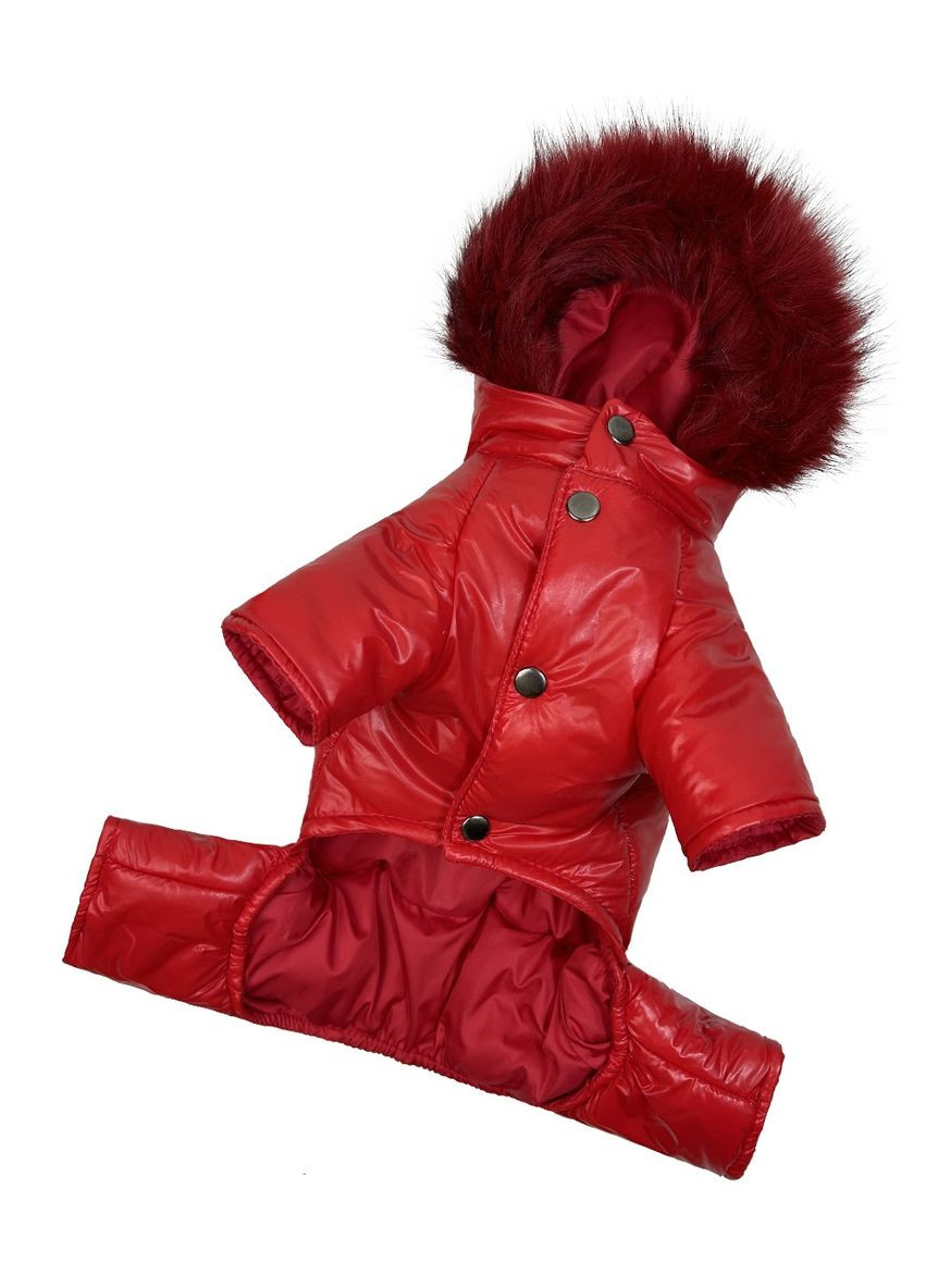 Зимний комбинезон Для собак лакированный красный A-77 Размер 2 Dogs Bomba (370275444)