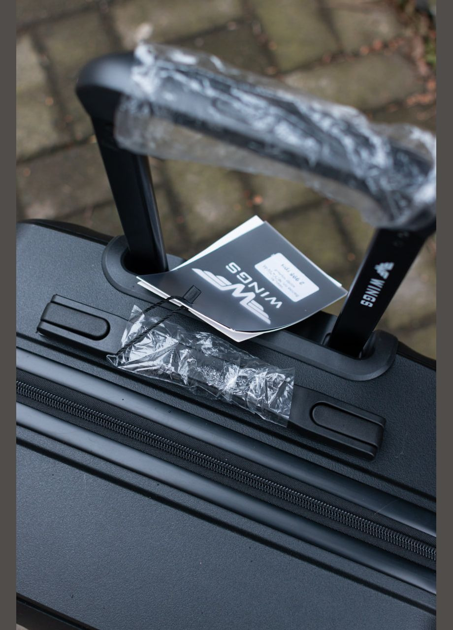 Валіза поліпропілен 100% ручна поклажа, маленький S лавандовий Wings DQZ02 (343339846)