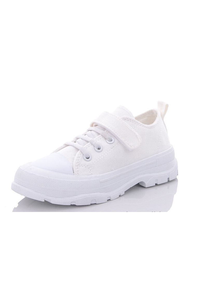 Білі текстильні кеди XIFA на липучці