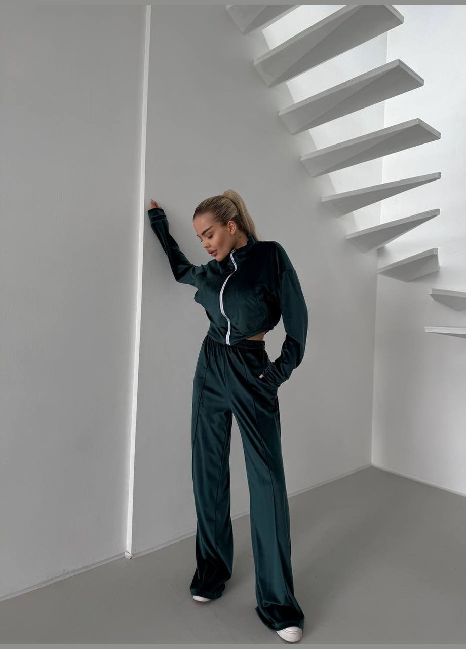 Велюровий жіночий костюм з штанами та кофтою Adelante (328000219)