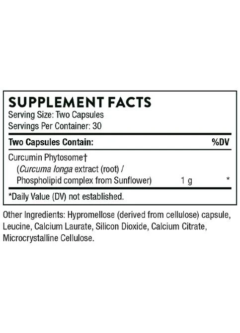 Curcumin Phytosome 1000 mg 60 Caps Thorne Research (399971234)