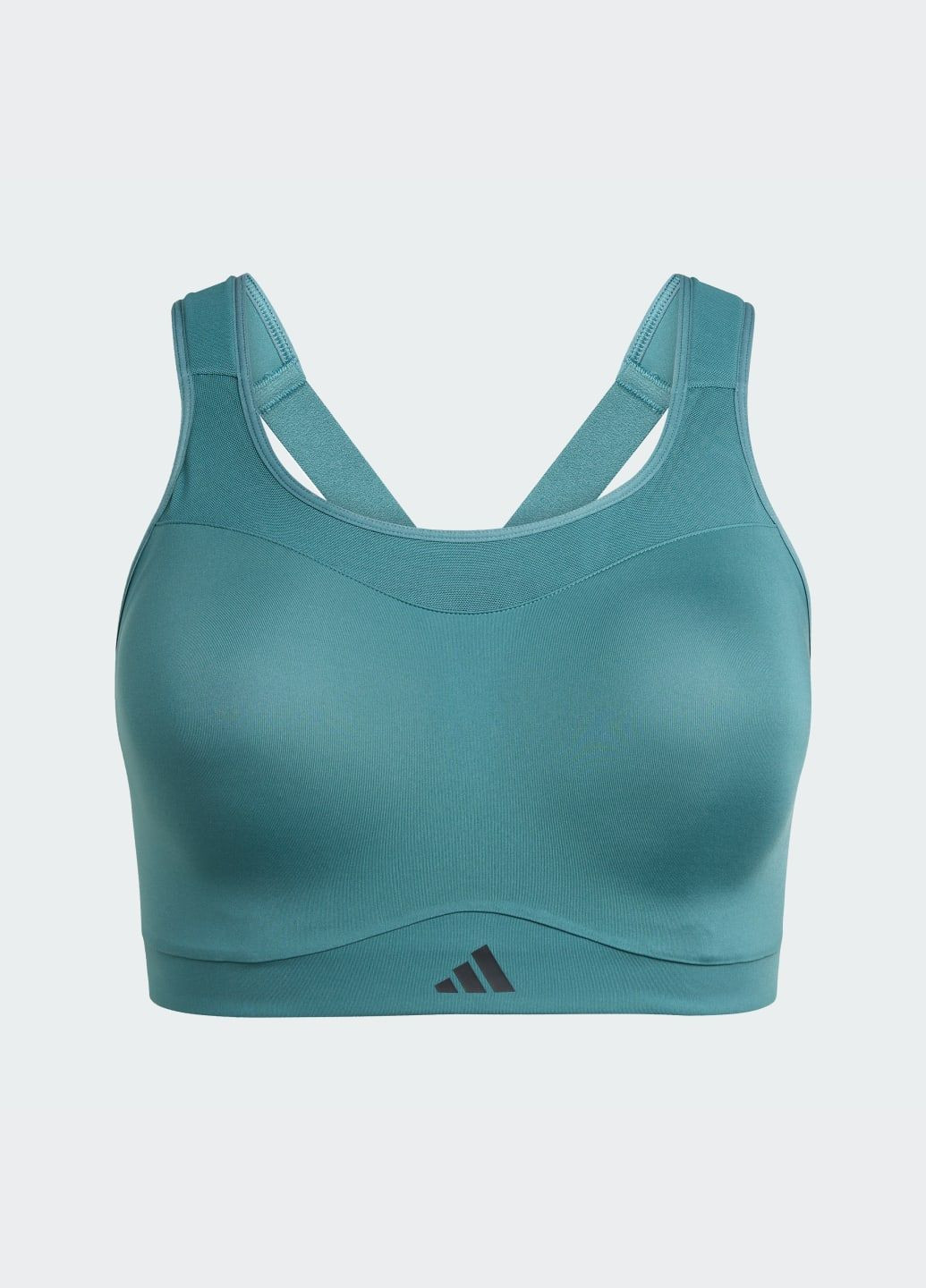 Зелений бра tlrd impact training high support adidas поліестер