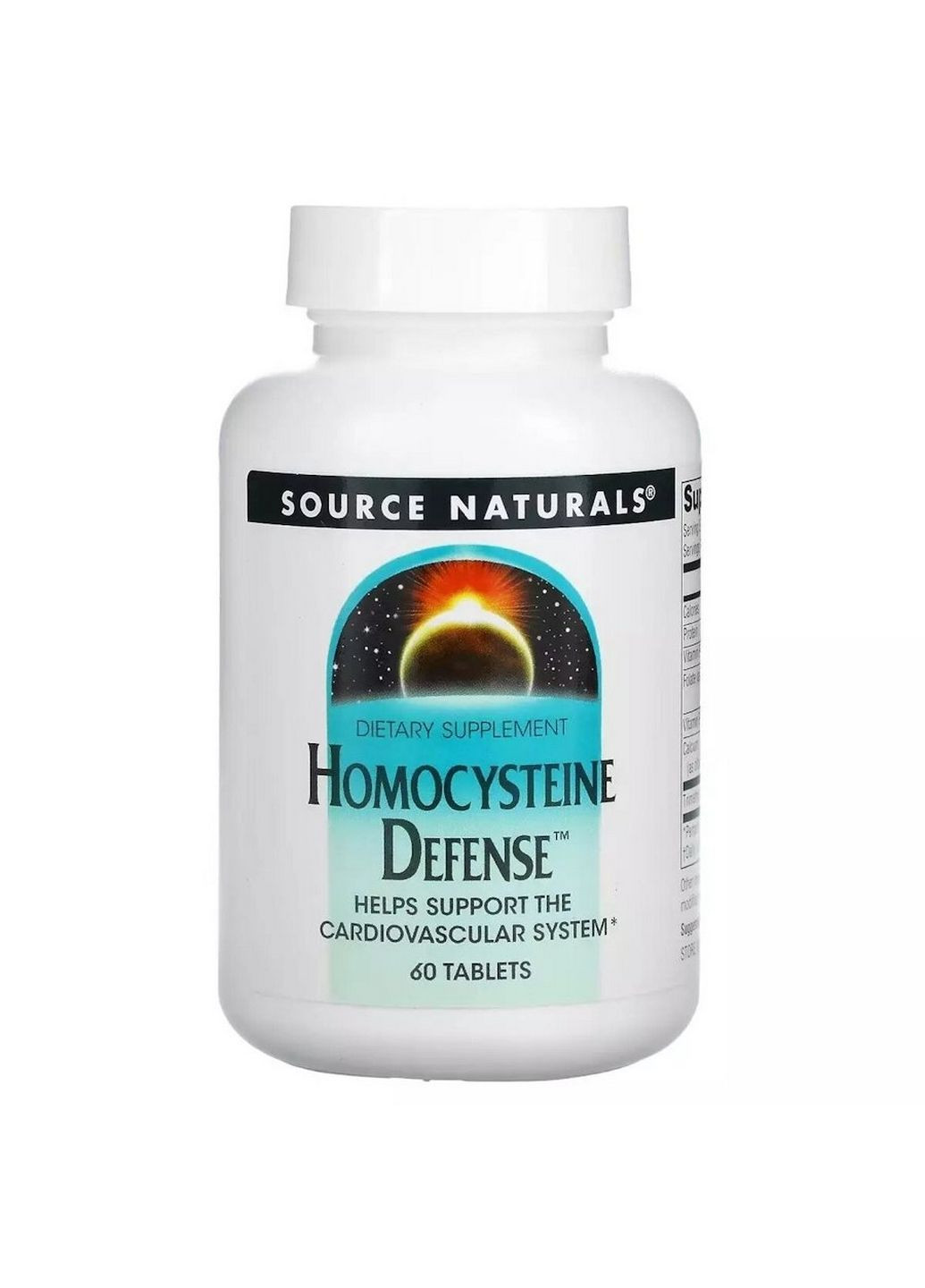 Витамины и минералы Homocysteine Defense, 60 таблеток Source Naturals (293420954)