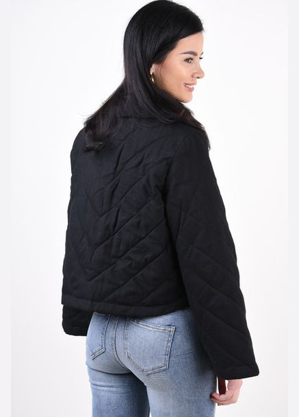 Черная демисезонная куртка Vila Victoria Width Black