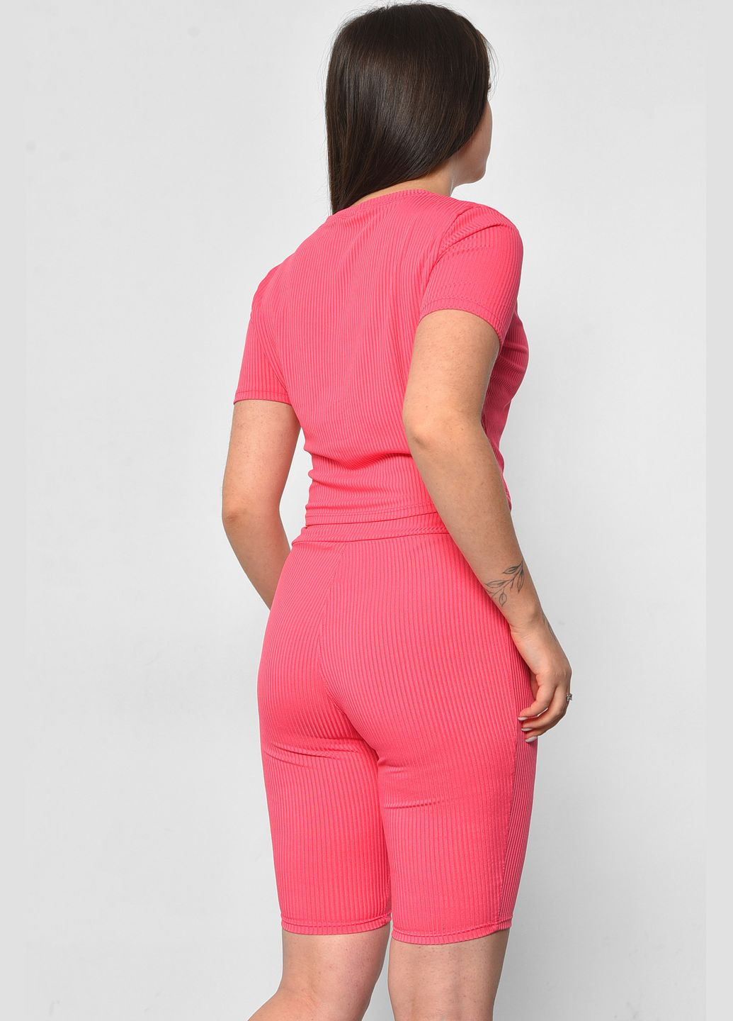 Костюм жіночий рожевого кольору Let's Shop (294816911)