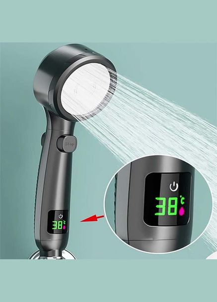 Лійка для душу з індикатором температури No Brand (327875075)