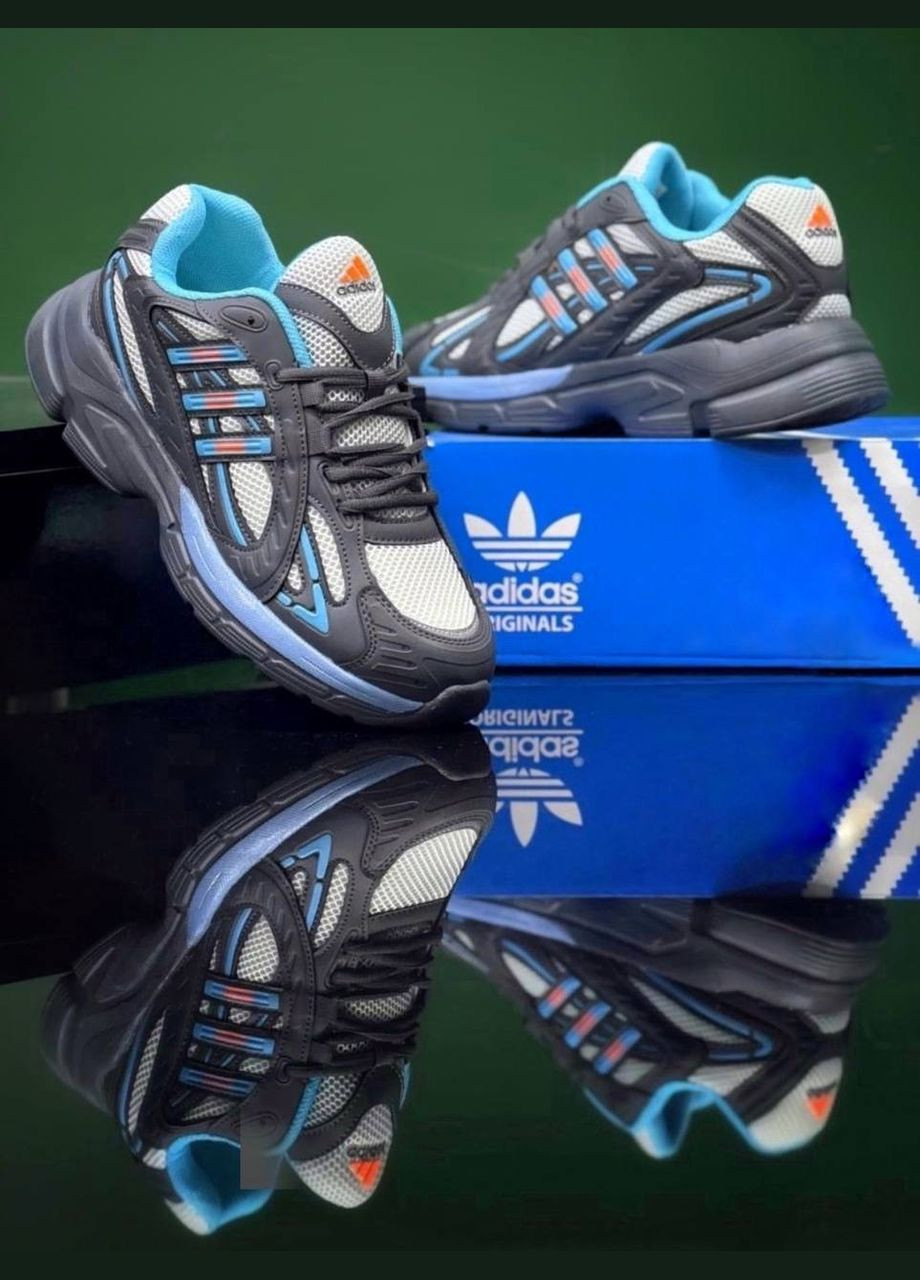 Цветные всесезонные кроссовки Vakko Adidas Responce Grey Blue