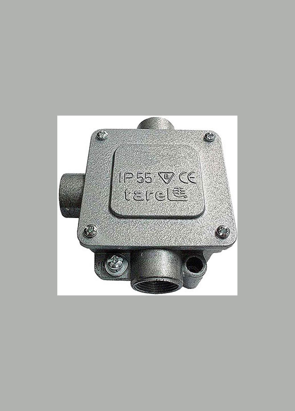 Распределительная коробка 96х110х42мм наружная 3 трубные вводы P13,5 с клеммником 5х4мм.кв IP44 [015] алюминий E.NEXT (344537656)