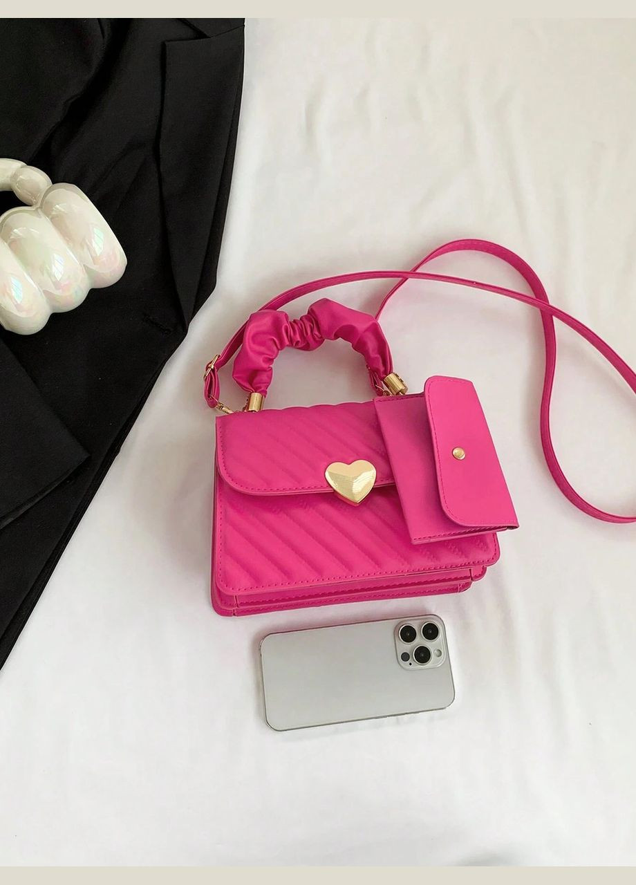 Жіноча сумка крос-боді рожева No Brand (290665306)