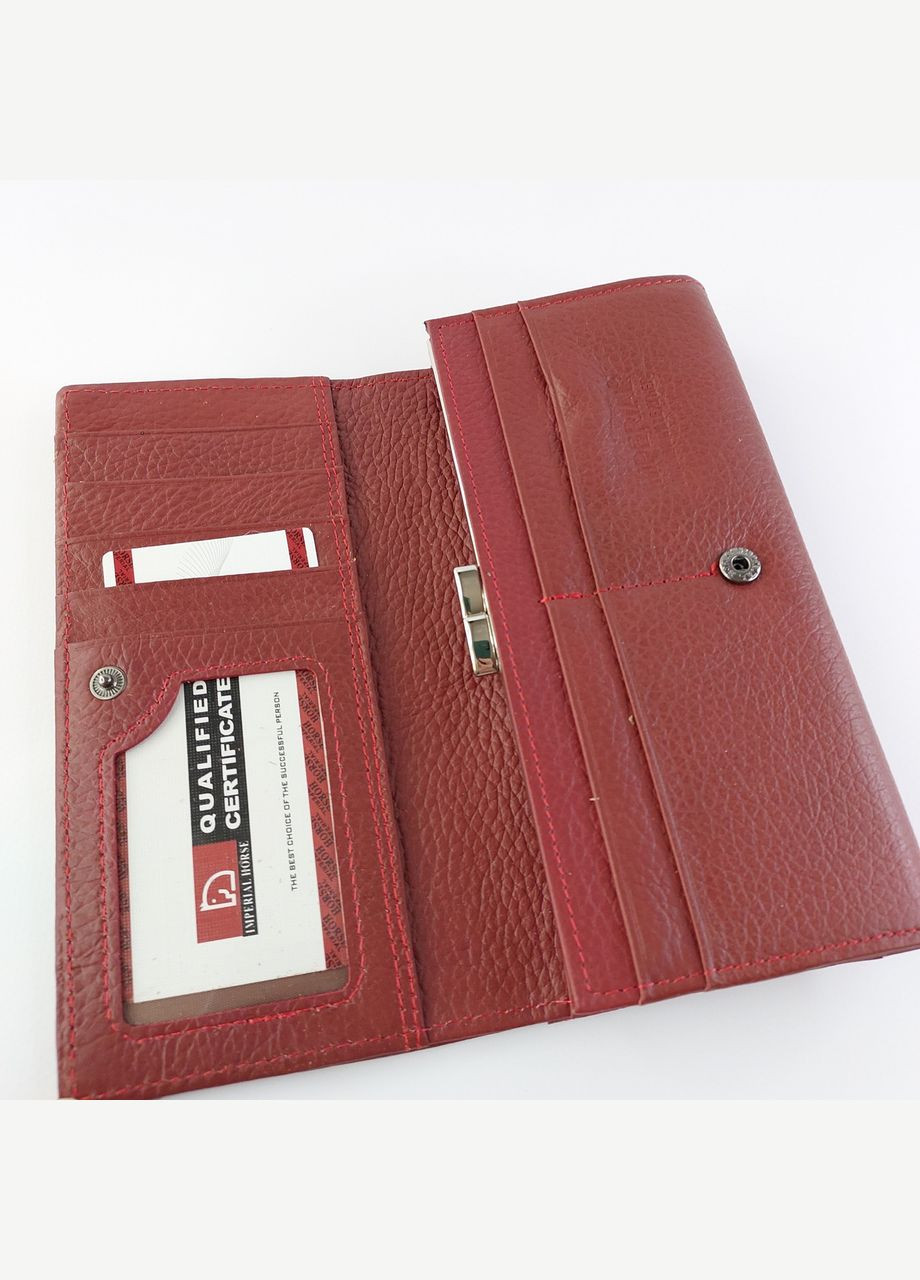 Жіночий гаманець з натуральної шкіри класичний горизонтальний No Brand (335821279)