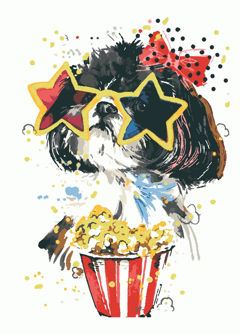 Картина по номерам Кинозвезда 40x50 см (RB-0929) Riviera Blanca (303135845)