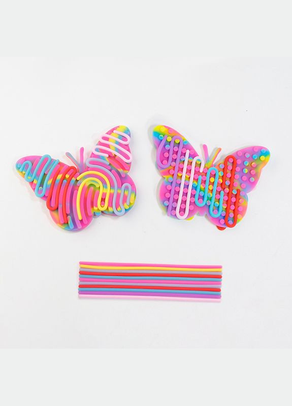 Сенсорная развивающая доска бабочка – антистресс-игрушка, тактильная игра, доска Монтессори, силиконовая игру No Brand (325452862)