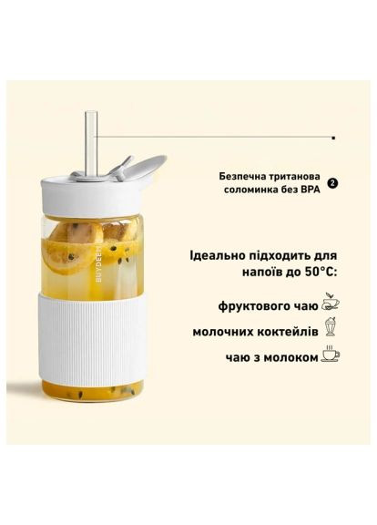 Бутылка для воды (CD1017-OW) BUYDEEM CD1017 500 мл Oats White (370017297)