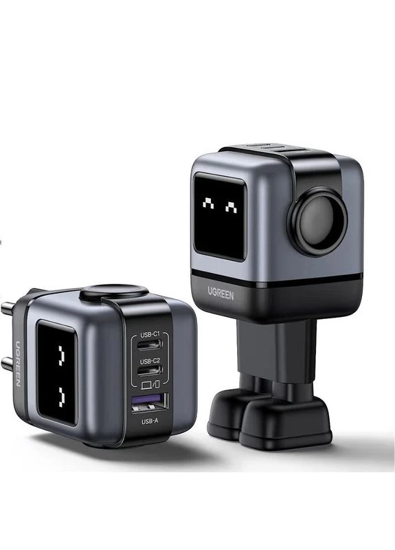 Мережевий зарядний пристрій 65W 3-Port GaN Fast Charger EU (UGR-25685B) Ugreen Uno RG (400528772)
