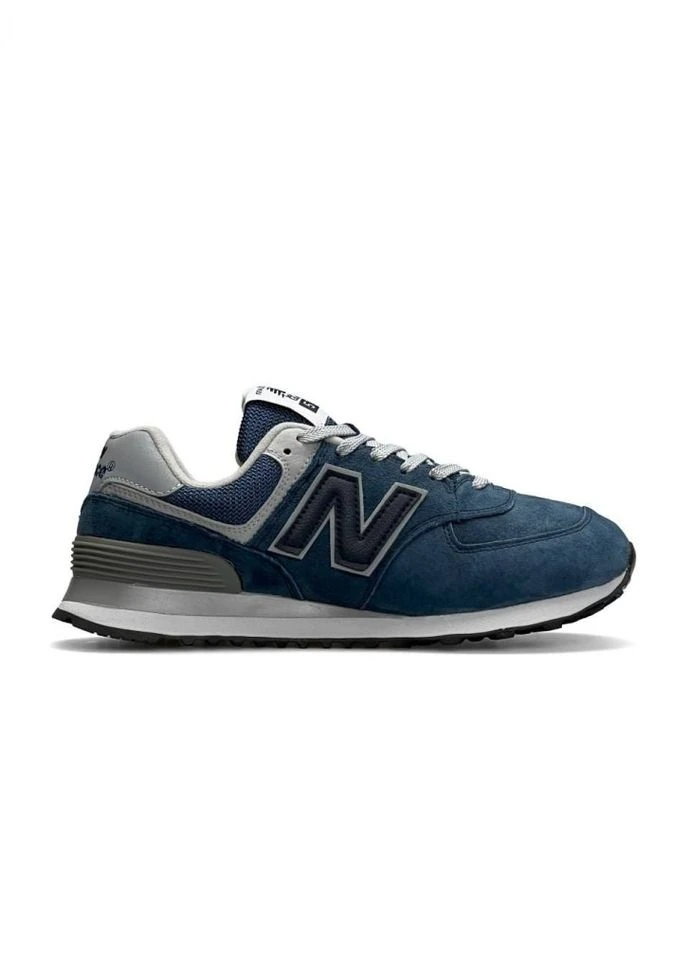 Синие кроссовки navy No Brand 574 Full Suede
