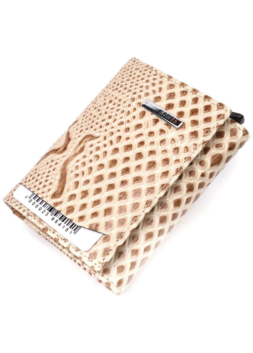 Візитниця із натуральної фактурної шкіри під змію 20985 Karya (331907977)