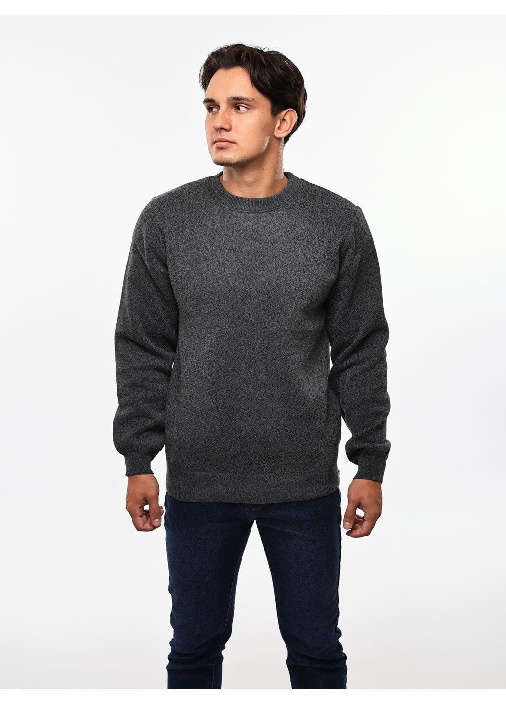 Темно-сірий светр чоловічий No Brand