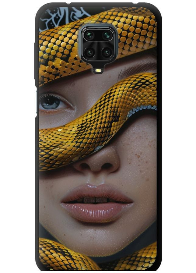 TPU черный чехол 'Объятия змеи' для Endorphone Xiaomi Redmi Note 9 Pro (289532651)
