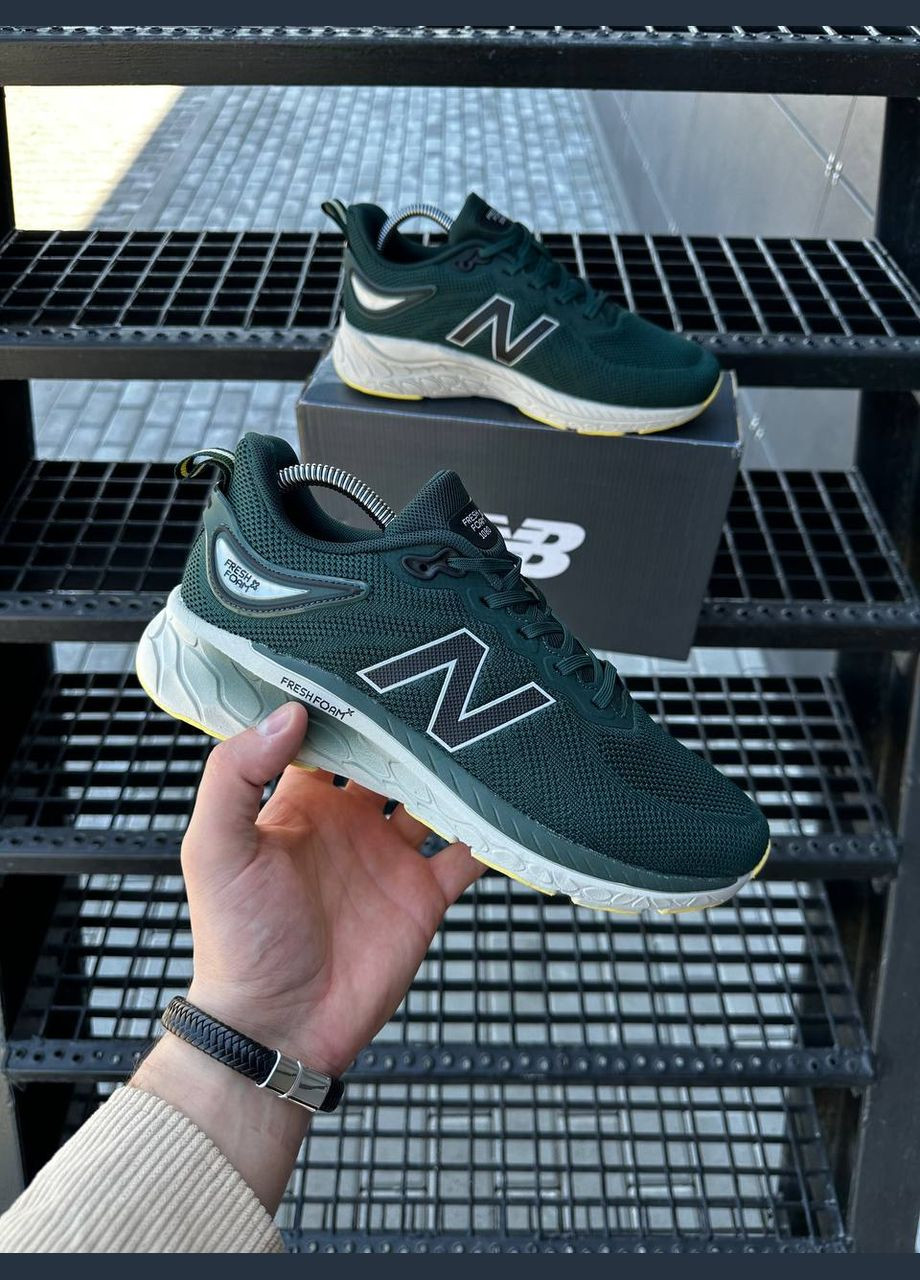 Темно-зеленые всесезонные мужские кроссовки No Brand