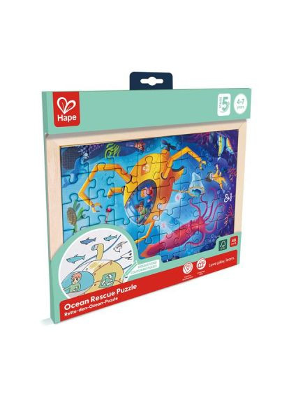 Пазл Океан с раскраской (E1643) Hape Океан з розмальовкою (368484467)