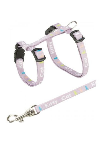 Шлейка с поводком Kitty Cat для котят, нейлон, 21-33 см/8 мм (цвета в ассортименте) Trixie (335586997)